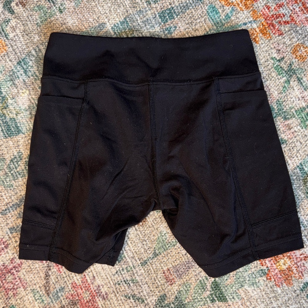 Patagonia Black Bike Shorts and Athleta Girl Tie-Dye Athletic Shorts - Picture 8 of 8